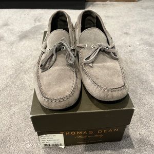 Thomas Dean Driving Loafers Grey